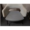 Image 16 : Flirt Padded Designer Office Chair w/ Wheels & Flip-up Seat 25" x 19" x 32"H