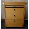 Image 1 : Wooden Barber's 3-Drawer Caddy Table on Wheels 29" x 18" x 33"H