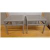 Image 1 : Qty 2 Kettal Metal Pool/Patio Side Tables 19" x 19" x 16"H