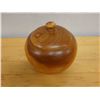 Image 2 : Wooden Turned Jar with Lid 8" Dia, 7.5."H, Marked B39