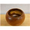 Image 8 : Wooden Turned Jar with Lid 8" Dia, 7.5."H, Marked B39