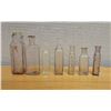 Image 1 : Qty 7 Vintage Miniature Glass Bottles, Misc Sizes to 5.5"H