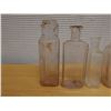 Image 2 : Qty 7 Vintage Miniature Glass Bottles, Misc Sizes to 5.5"H