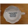 Image 8 : Qty 3 Porcelain Items: Peppertree Creamer & Sugar Bowl w/ Lid, Soy Sauce Dispenser, Misc Sizes