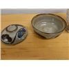 Image 3 : Ceramic Bowl w/ Lid & White Vase w/ Cut-Out Design, Misc Sizes