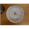 Image 9 : Ceramic Bowl w/ Lid & White Vase w/ Cut-Out Design, Misc Sizes