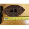 Image 8 : Vintage Cast Iron Flatiron  "Sad Iron" w/ Removable Handle 7" x 4.5"H