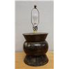 Image 1 : Wooden Table Lamp 11" Dia, 23"H (no shade)
