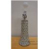 Image 1 : Metal Table Lamp w/ Bead Accents Made in India 6" Dia, 18"H (no shade)