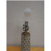 Image 2 : Metal Table Lamp w/ Bead Accents Made in India 6" Dia, 18"H (no shade)