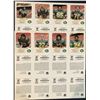 Image 2 : 1981 RED ROOSTER EDMONTON ESKIMOS UNCUT SHEET SET - WARREN MOON (HOF)