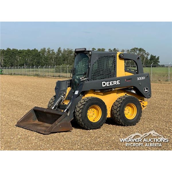 2014 JOHN DEERE 332D 2-SPEED SKID STEER LOADER