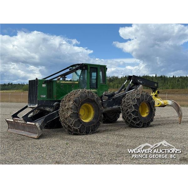 2011 JOHN DEERE 848H 4X4 GRAPPLE SKIDDER
