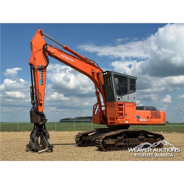 2002 HITACHI EX330LL-5 BUTT-N-TOP LOG LOADER