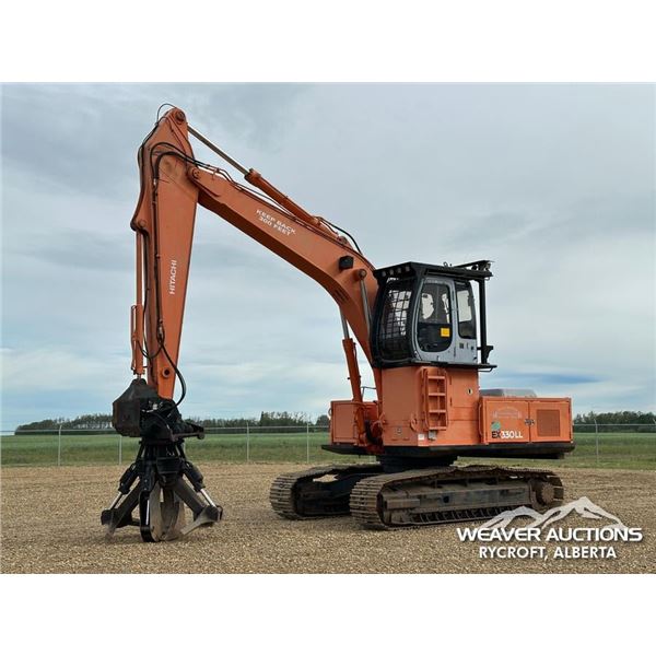 2001 HITACHI EX330LL BUTT-N-TOP LOG LOADER