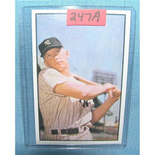 Mickey Mantle Bowman reprint Baseball card