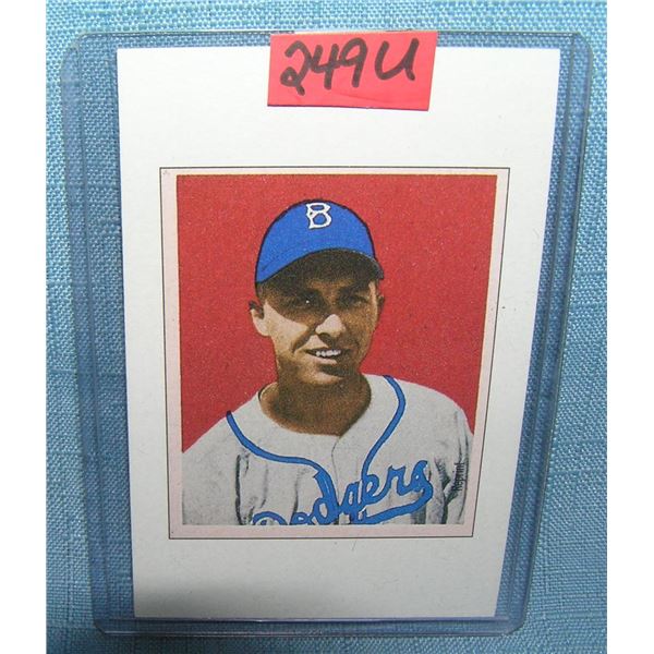 Gil Hodges Bowman reprint all star baseball card
