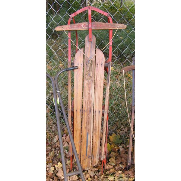 Antique multi childs sled