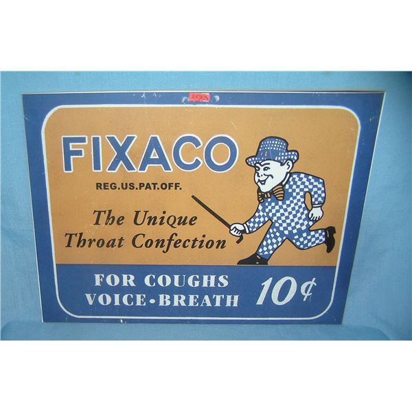 Fixaco throat convection retro style advertising sign