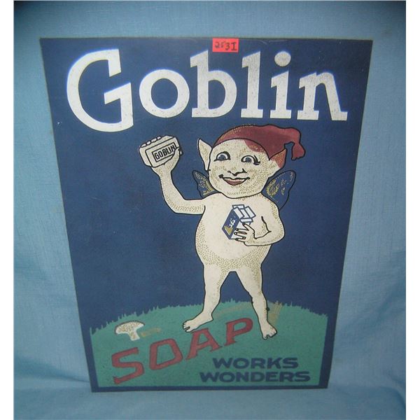 Goblin soap retro style advertising sign