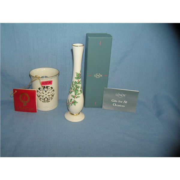 Pair of vintage Lenox vases 1 with original box