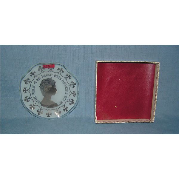 Silver Jubilee of her Majesty Queen Elizabeth II souvenir dish