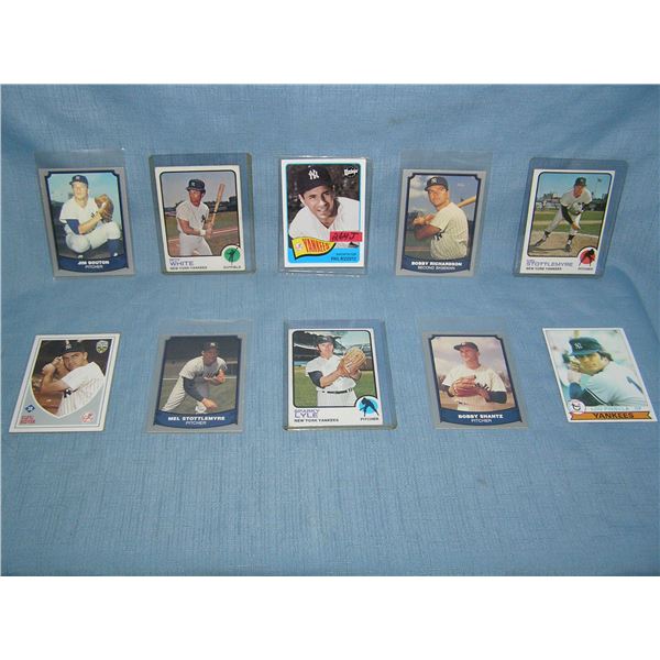 Collection of all star baseball cards