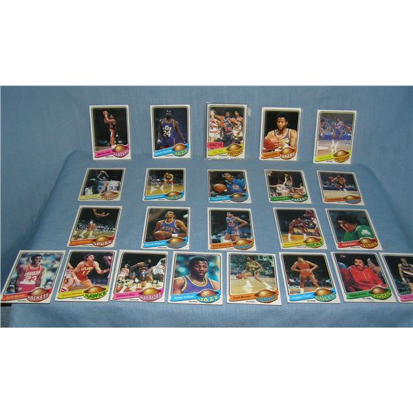 Collection of vintage 1979 Topps basketball cards
