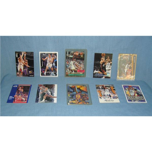 Collection of Utah Jazz all star basketball cards