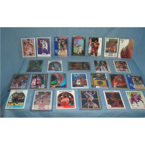 Large collection of vintage all star basketball cards