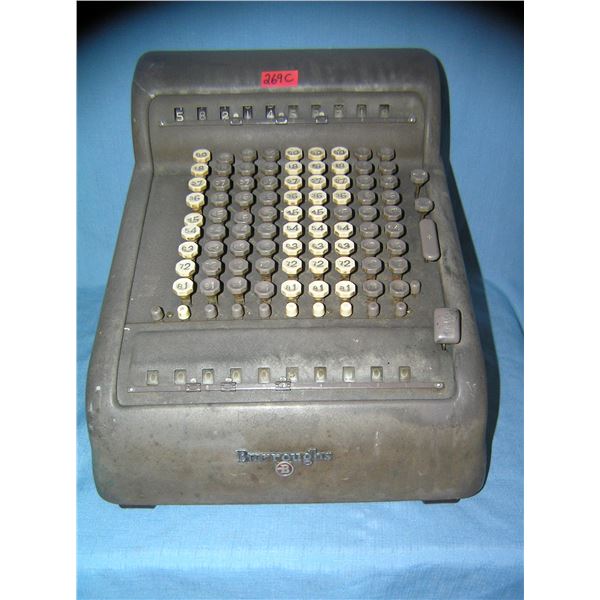 Great early Burroughs calculating adding machine