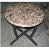 Image 1 : Marbelized end table 23 inches round
