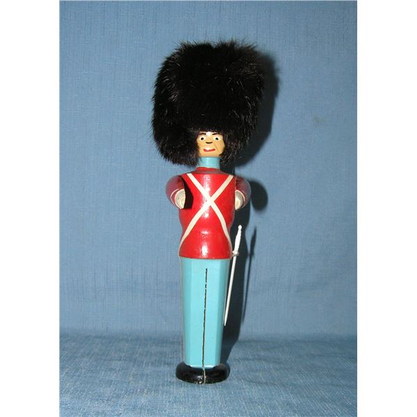 Vintage 1950s English soldier of the Royal King's Guard