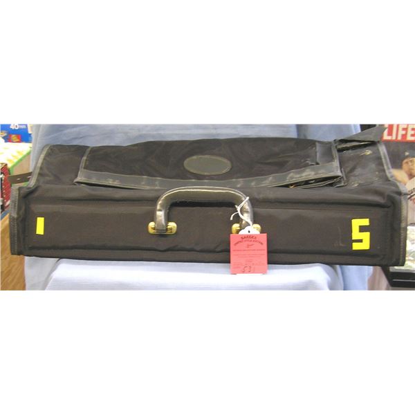 Vinyl gentlemans suit and clothing carry all