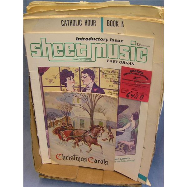 Group of sheet music