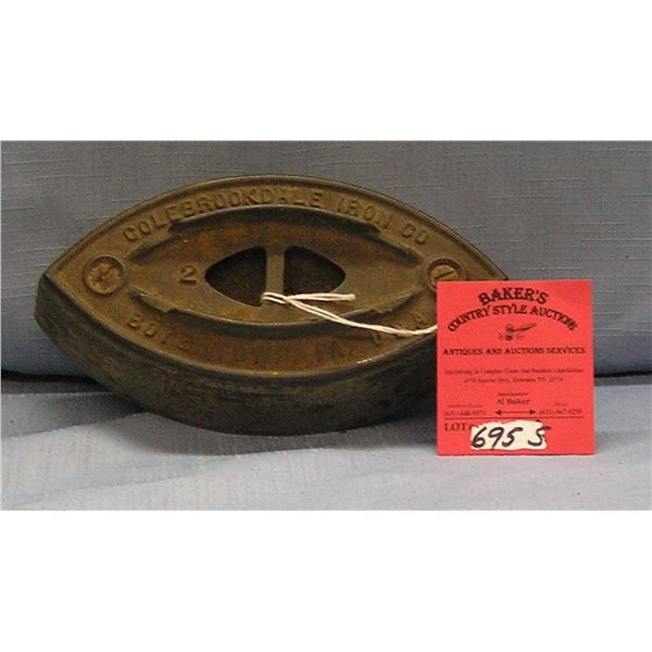 Antique cast iron clothes iron