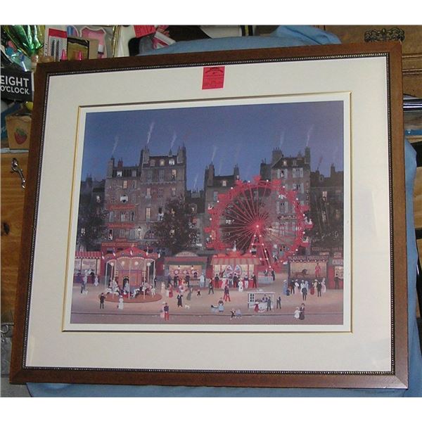 Great carnival themed matted and framed print