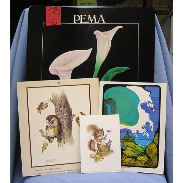 Group of vintage prints