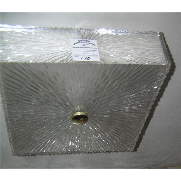 Lucite Mid Century Modern ceiling fixture