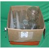 Box full of estate glassware