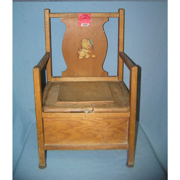 Antique child's potty chair