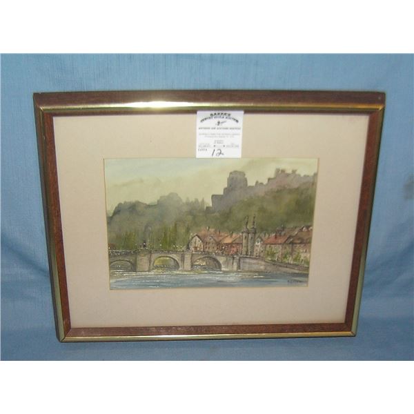 Original framed art work by Carolyn Shaver