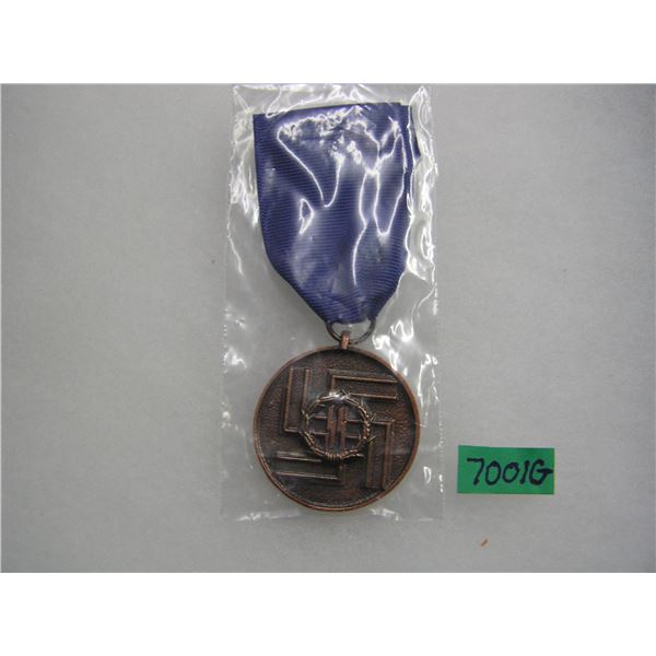 German SS long service medal and ribbon WWII style