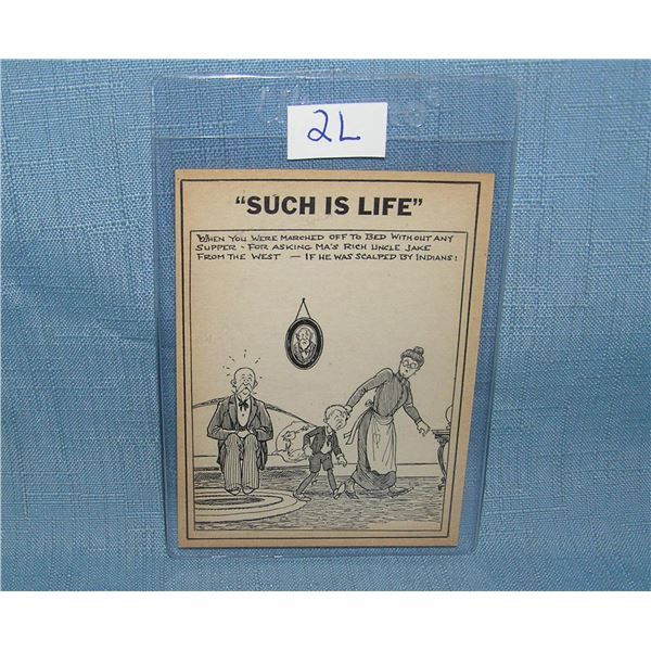 Early character related strip card