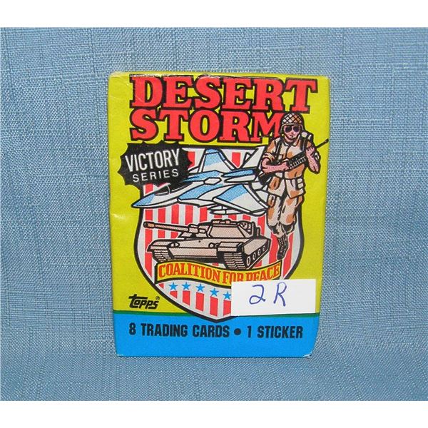 Desert Storm unopened wax pack of collector cards