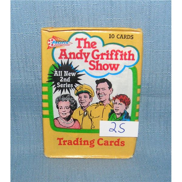 The Andy Griffith Show unopened wax pack of collector cards