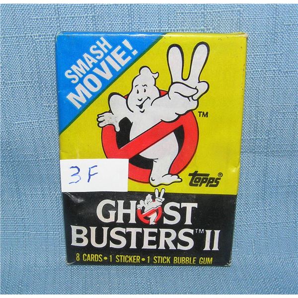 Ghost Busters unopened wax pack of collector cards