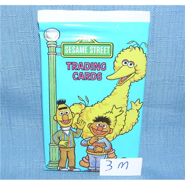 Sesame Street unopened foil pack of collector cards