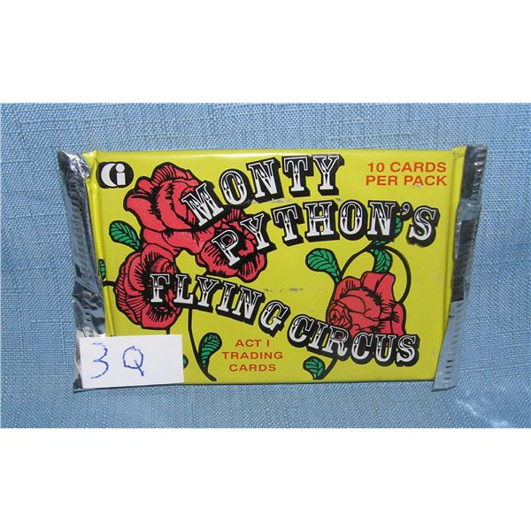 Monty Python's Flying Circus unopened wax pack of collector cards