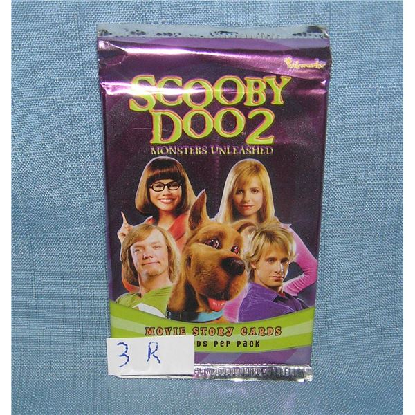 Scooby Doo unopened foil pack of collector cards